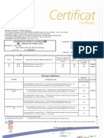 Certificat NF Th GF R20 Th+ R25 Th+
