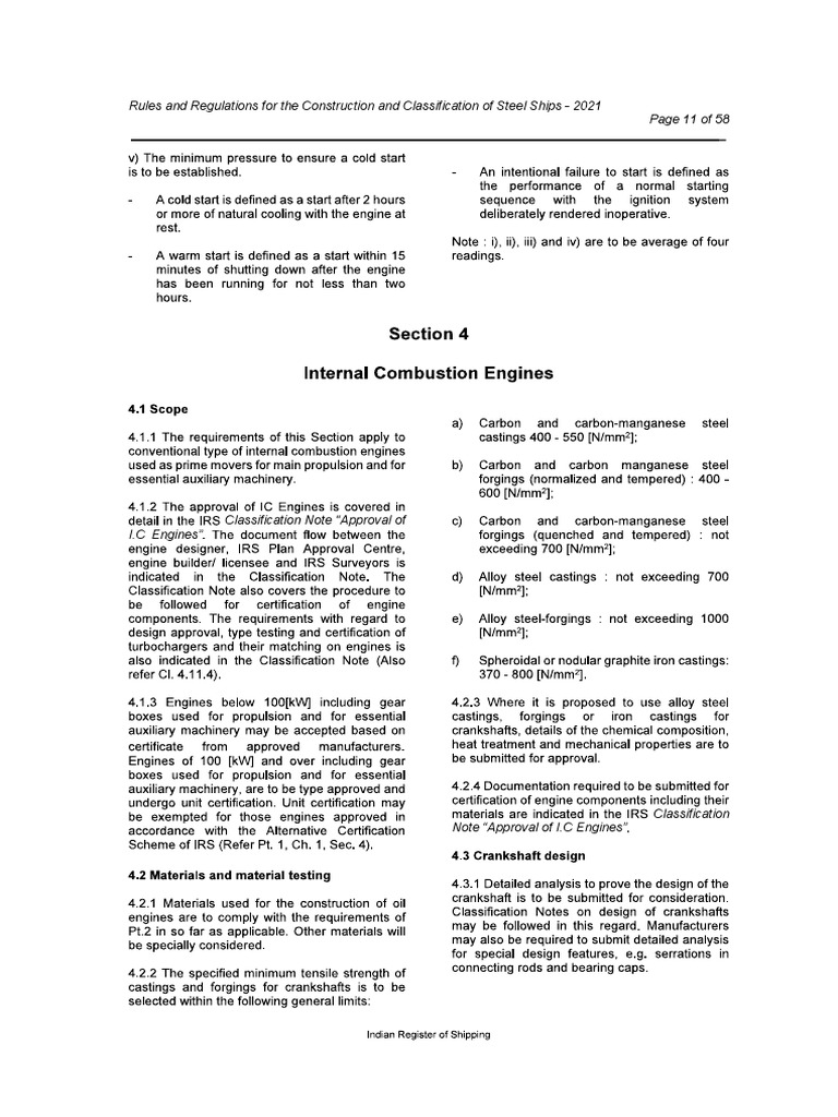 IRS Rules Extract - Oil Engines | PDF | Engines | Internal Combustion ...