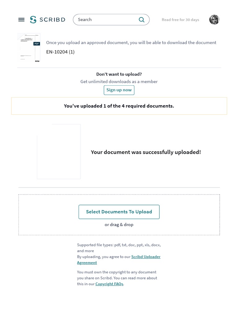 Once You Upload An Approved Document, You Will Be Able To Download The ...