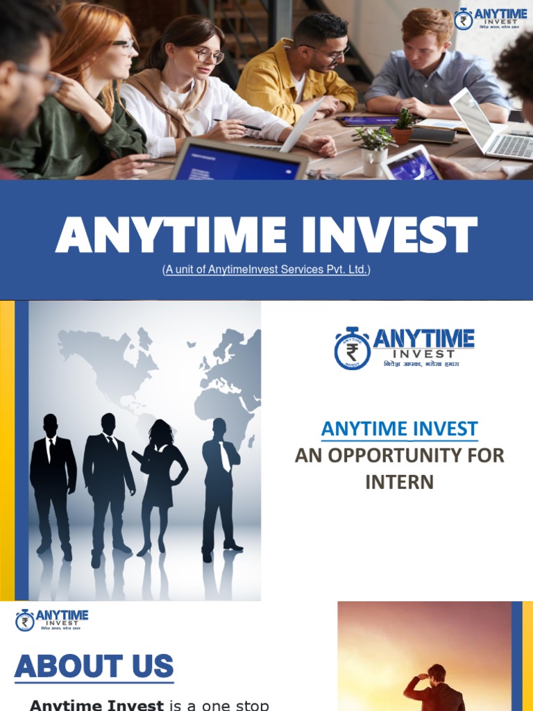 Anytime Invest Internship Pdf Customer Satisfaction Investing