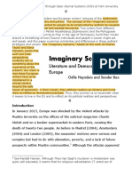 Heynders Bax, Imaginary Scenarios: Literature and Democracy in Europe