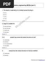 Foundation Engineering Solved MCQs (Set-1)