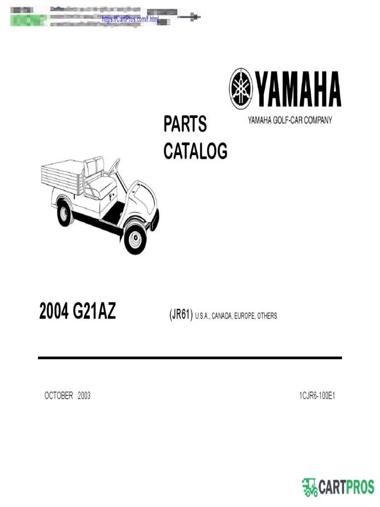 2021 YAMAHA GOLF CART PARTS MANUAL PDF FREE DOWNLOAD visual data 5
