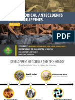 3-Historical Antecedents of Science and Technology in The Philippines