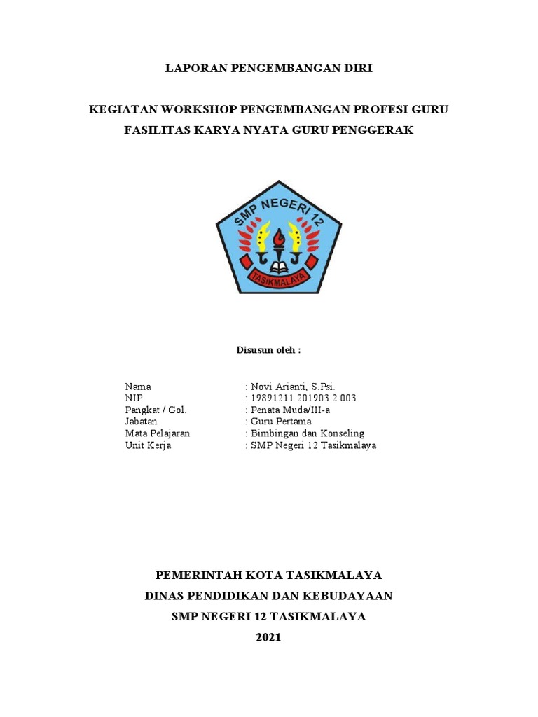Laporan Workshop Pengembangan Guru | PDF | Karier & Perkembangan
