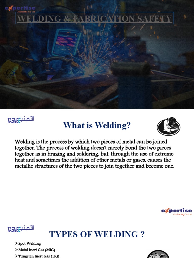 Ppe Safety During Welding & Fabrication Work PDF Welding Construction