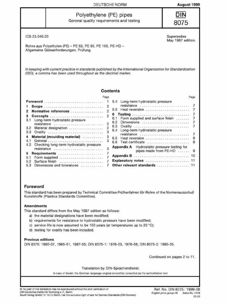 DIN8075E | PDF