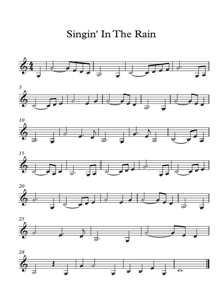 Singing in The Rain PDF