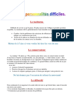 Gérer Les Personnalités Difficiles