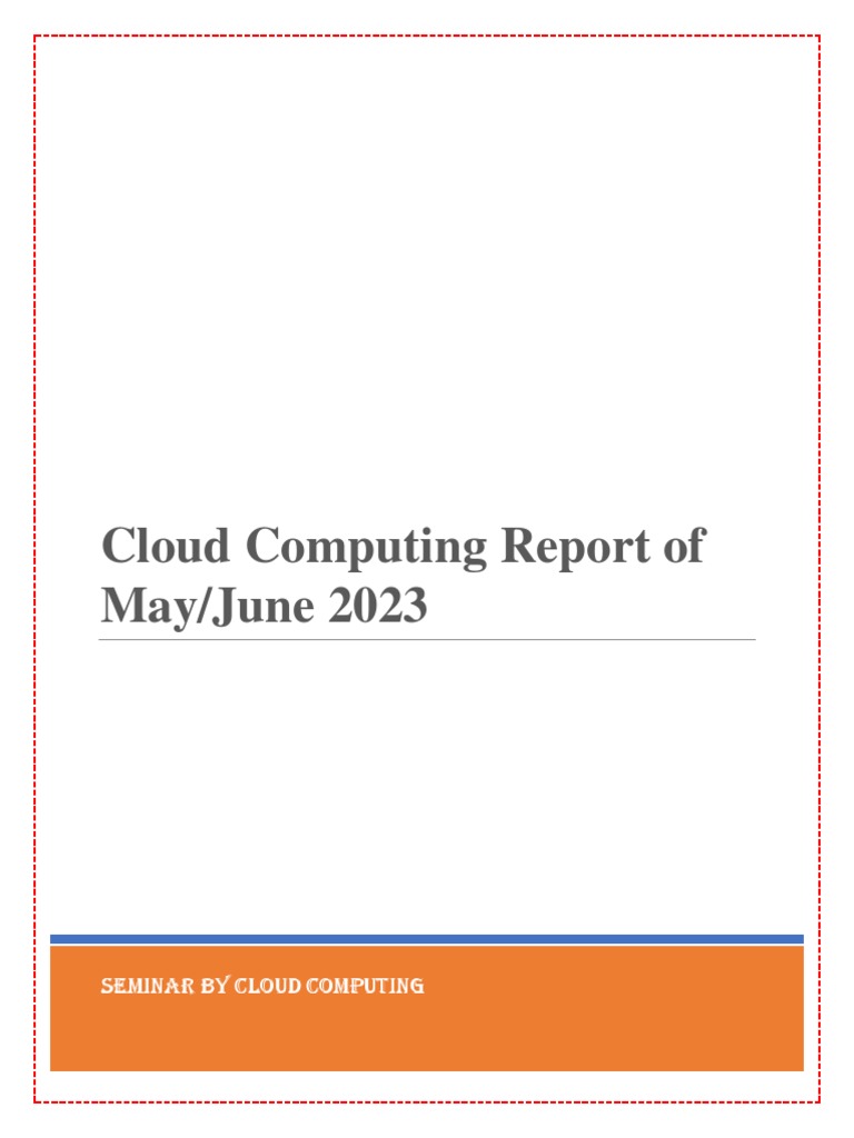 Seminar pdf cloud computing software as a service