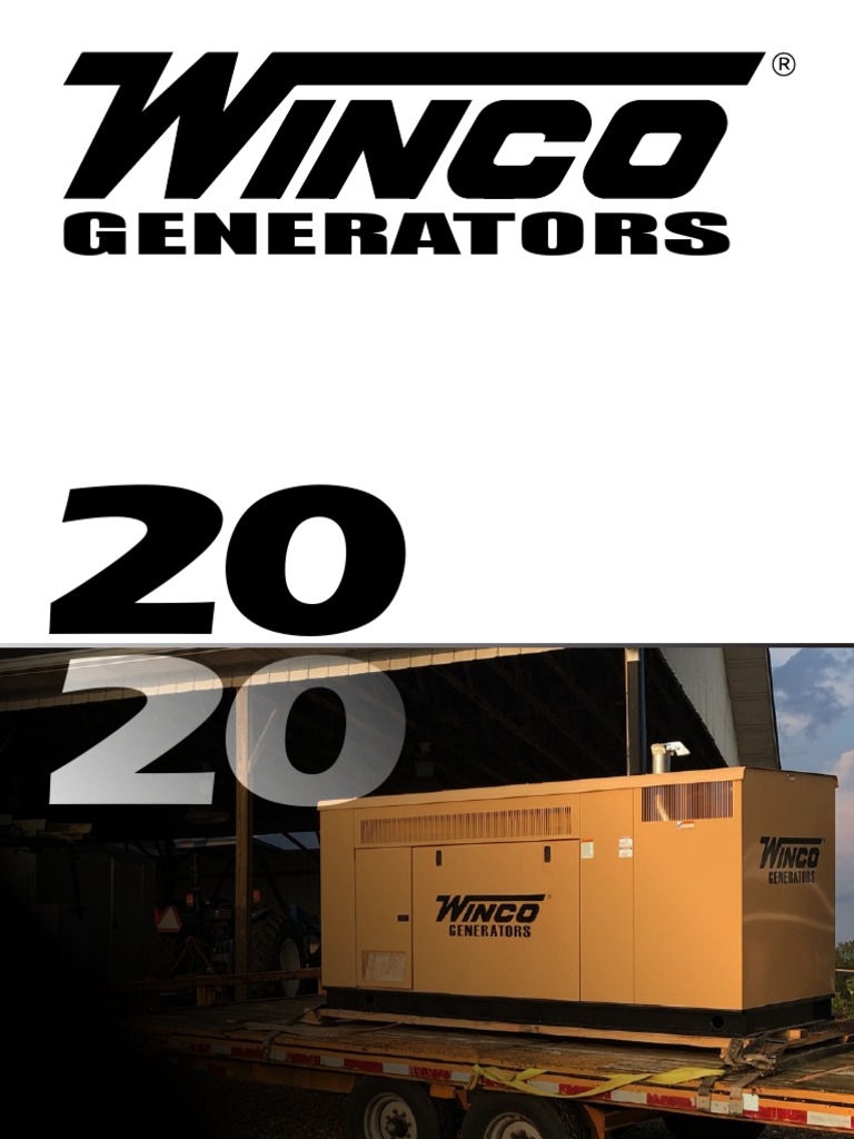 Winco Generator Product Catalog 2020 | PDF | Engines | Diesel Engine