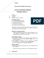 Esquema Informe Final PROYECTO DE IDENTIDAD VALLEJIANA 2022-I