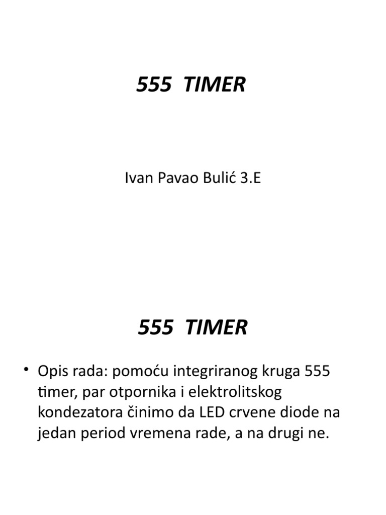 555 Timer | PDF