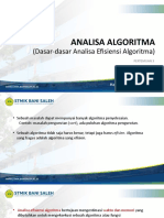 Pertemuan 3 - Analisa Algoritma (Dasar-Dasar Analisa Efisiensi Algoritma)