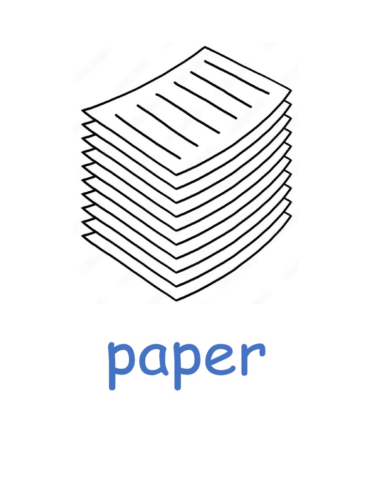 Classroom Objects Flashcards Kindergarten PDF