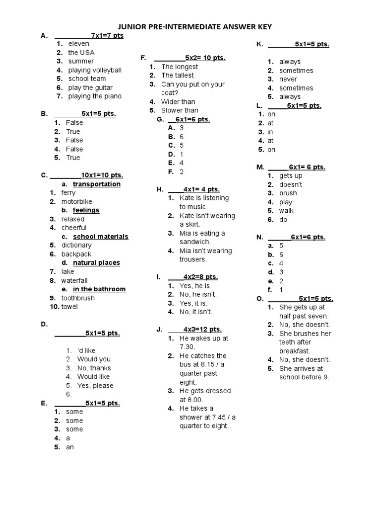 SELECT READINGS PRE INTERMEDIATE ANSWER KEY PDF visual data 3