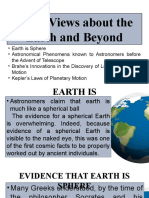 Early Views About The Earth and Beyond