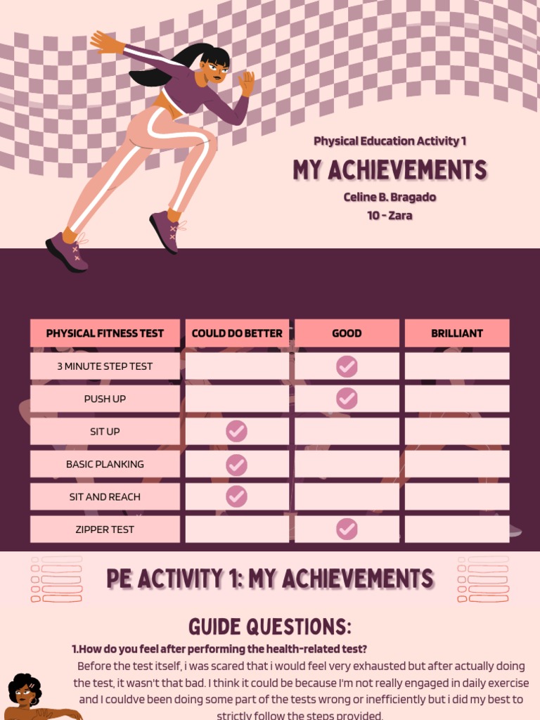 Physical Education Activity 1 | PDF