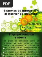 Sistemas de Interacción al Interior de un Grupo