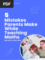 5 Mistakes Parents Make While Teaching Math