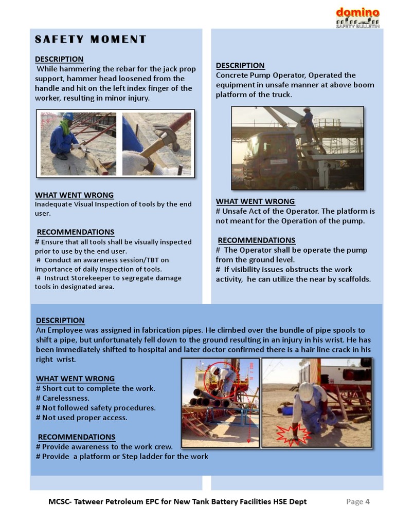 DOMINO Safety Bulletin March 2013 Page 4 PDF