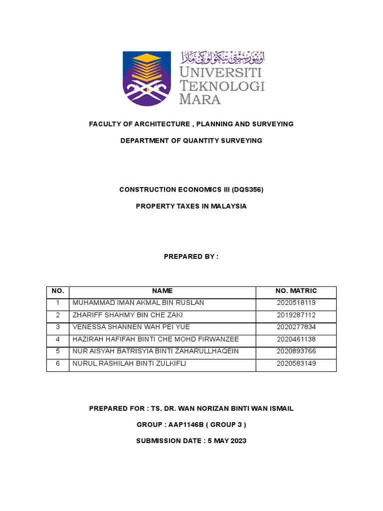 Report Property Tax In Malaysia Pdf Taxes Property Tax
