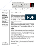 Comparative Analysis of Zingiber Officinalis Lotion in Different Ratio With Quality Control