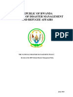 RwandaDisaster Management Policy 01
