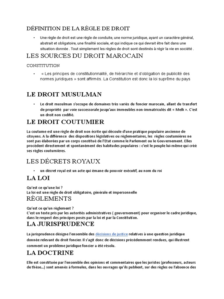 Définition de la règle de droit | PDF | Loi | Constitution