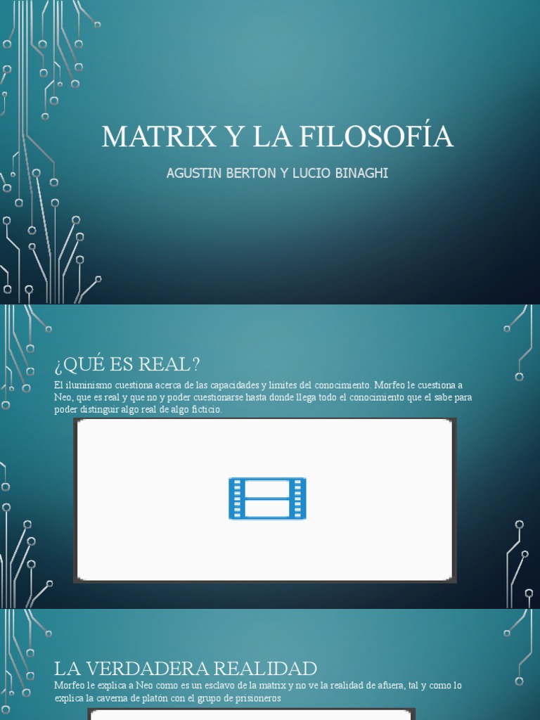 Matrix y La Filosofía | PDF | Filosofía | Novela negra, policíaca y ...