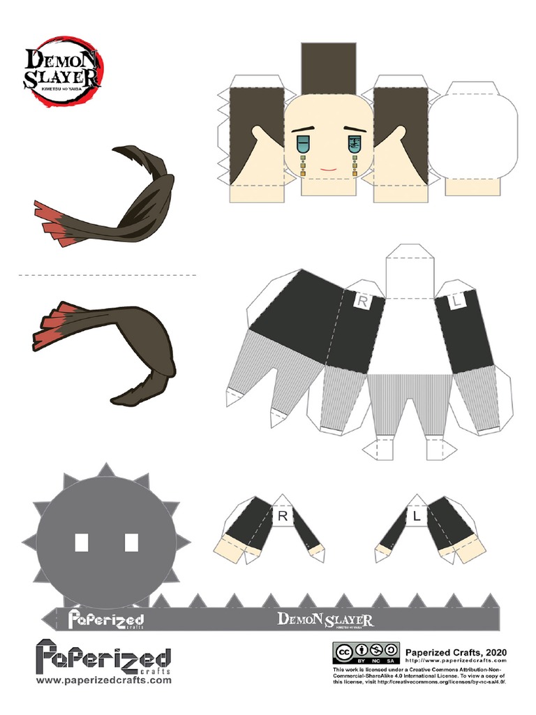 Demon Slayer - Enmu Papercraft | PDF
