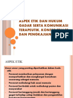 Iss Duta 3 Aspek Etik Dan Hukum Gadar Serta Komunikasi Terapeutik