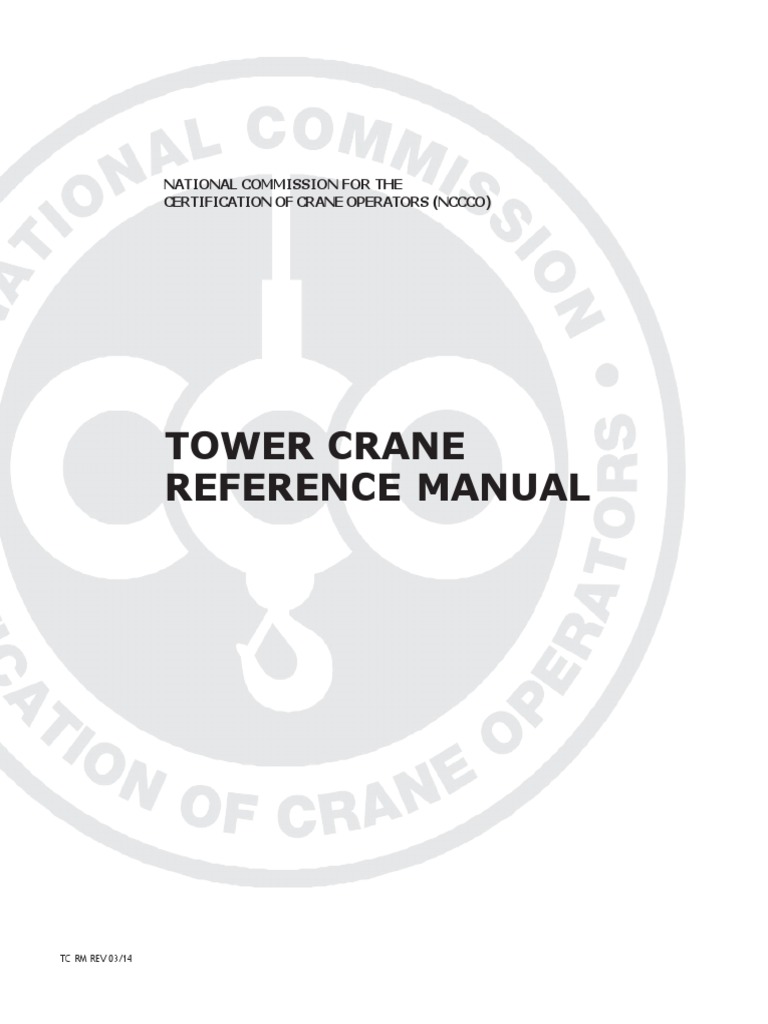 Tower Crane Reference Manual: National Commission For The Certification ...