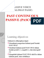 Group 6 - Passive Voice - Past Continuous Tense