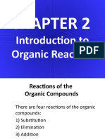 Intro To Organic Reactions Chm457