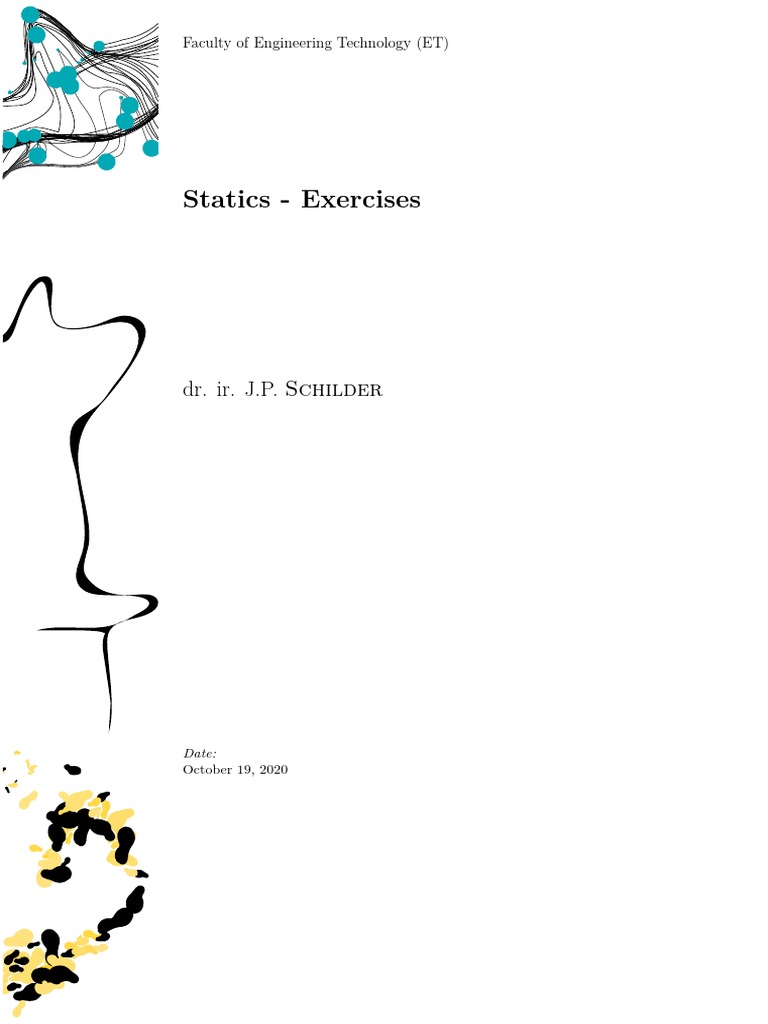 Statics Exercises for Engineering Students | PDF | Bending | Force