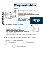 Ficha de Trabajo Sobre La Exposision