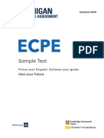 ECPE Sample Test Booklet