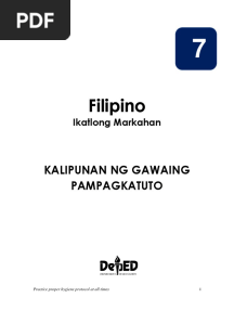 Filipino 7 LAS Quarter 3