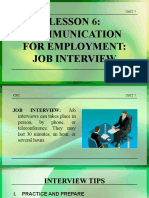 CPC Unit 7 Lesson 6 Report (Job Intervie) by Renelyn and Honeylene