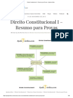 Direito Constitucional I - Resumo para Provas - Ajuda Jurídica