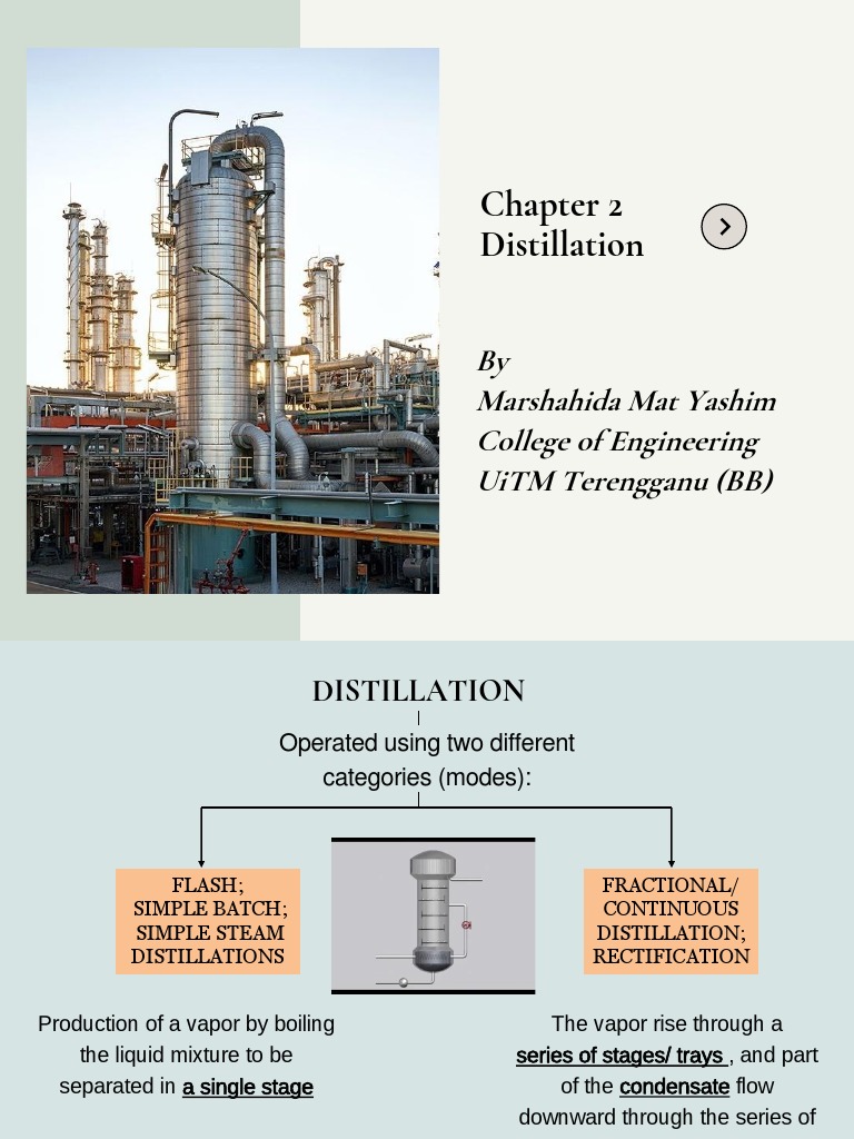 Flash Distillation Note PDF Distillation Vapor