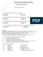 Trabalho Sobre Relações Ecológicas