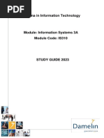 Information Systems 3A Study Guide