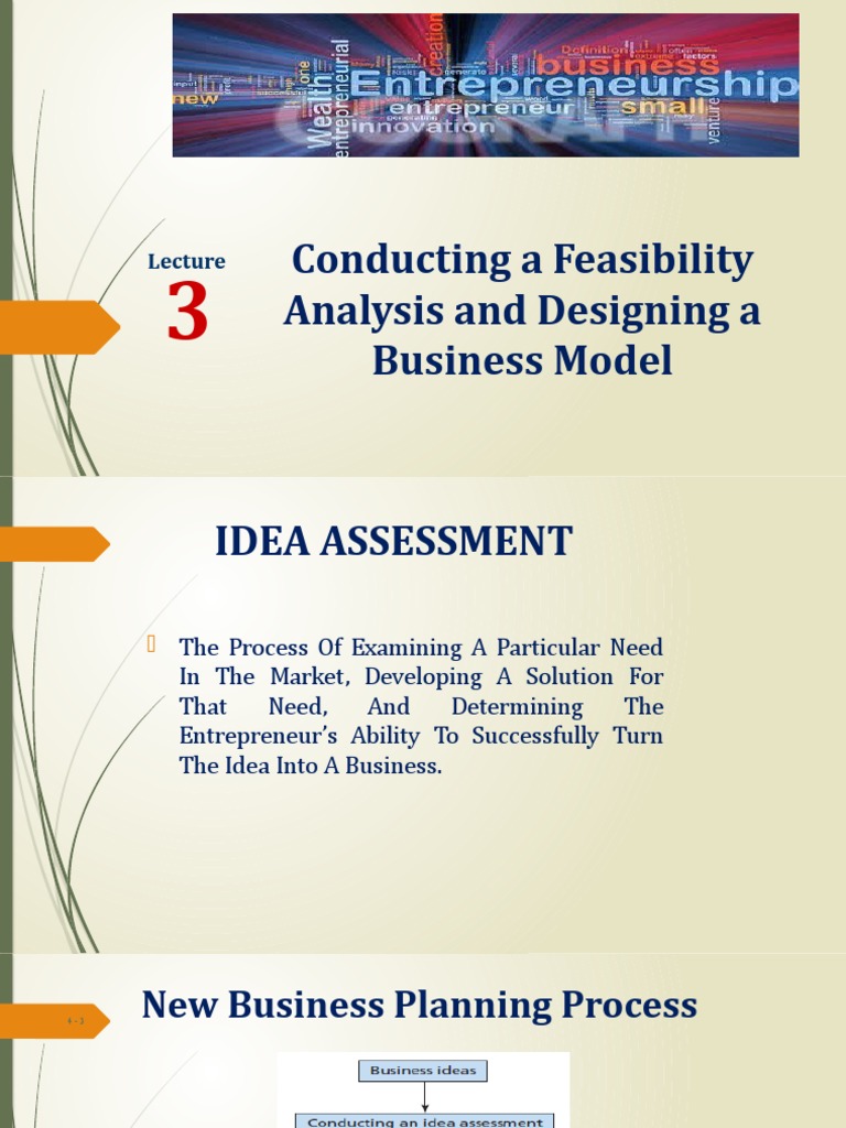 Lecture 3 Conducting A Feasibility Analysis and Designing A Business ...