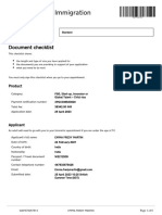 Documents Checklist