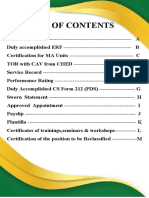 Table of Contents