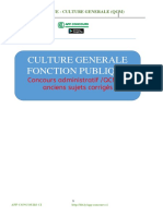 Concours Fonction Publique-CULTURE GENERALE