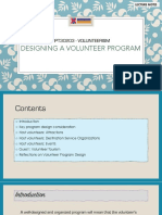 Topic 4 - Designing A Volunteer Program