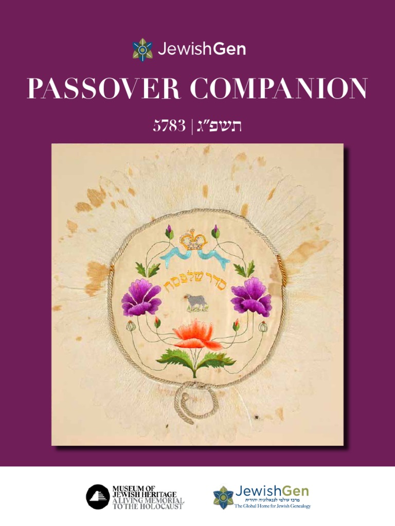 JewishGen Passover Companion 5783 | PDF | Passover | Passover Seder